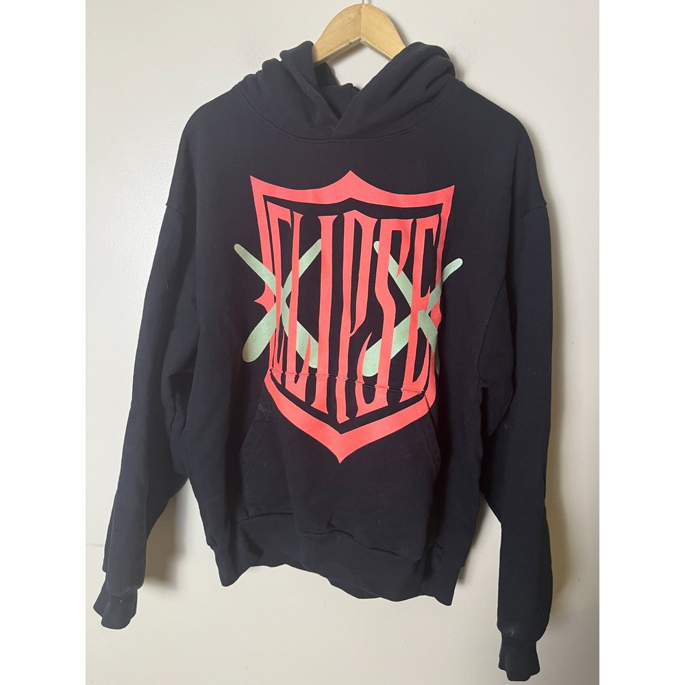Kaws Clipse Let God Sort 'Em Out Hoodie Print Mens L Black